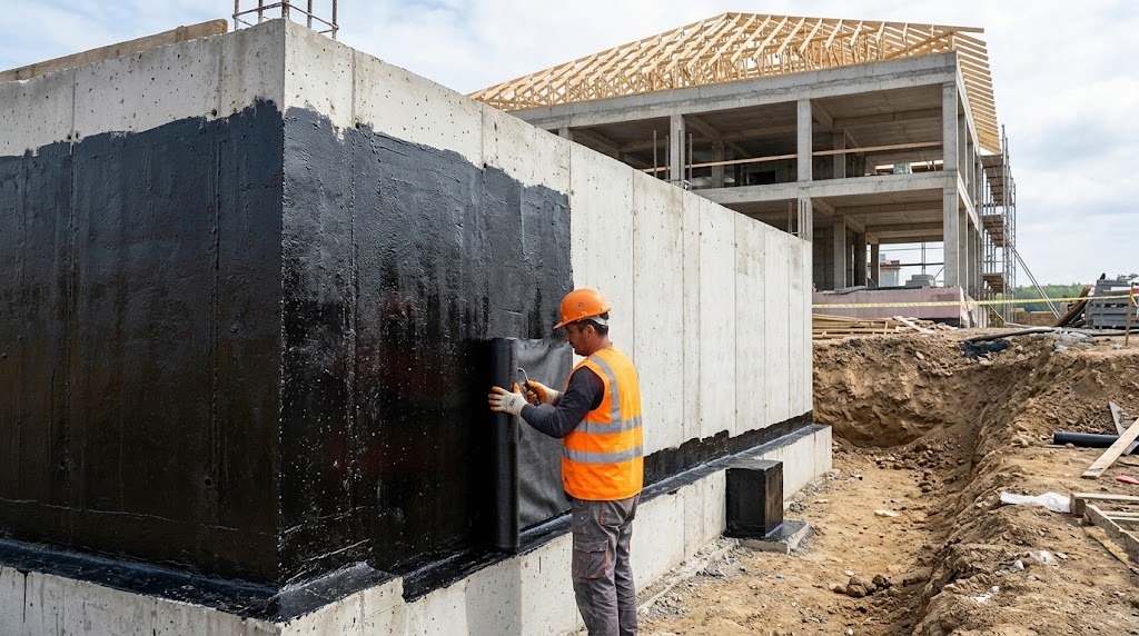 Kapaklı kaba inşaat çalışması